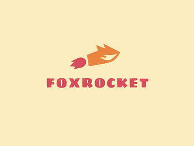 Fox Rocket 2 animal bold branding design fox geometric logo logodesign modern rocket space