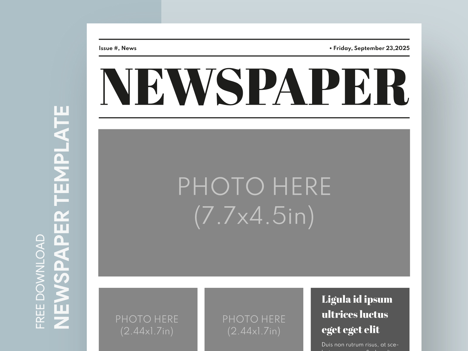 Empty Newspaper Free Google Docs Template By Free Google Docs Templates ...