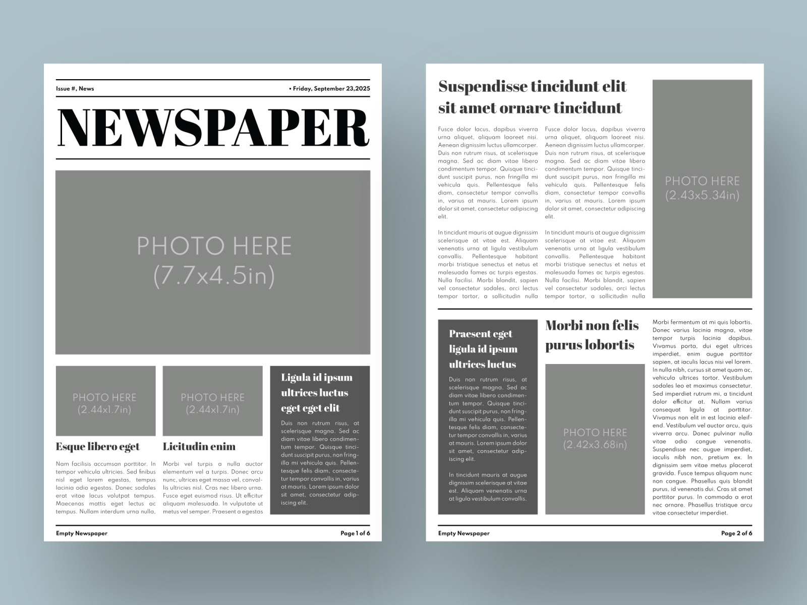 Empty Newspaper Free Google Docs Template by Free Google Docs Templates ...