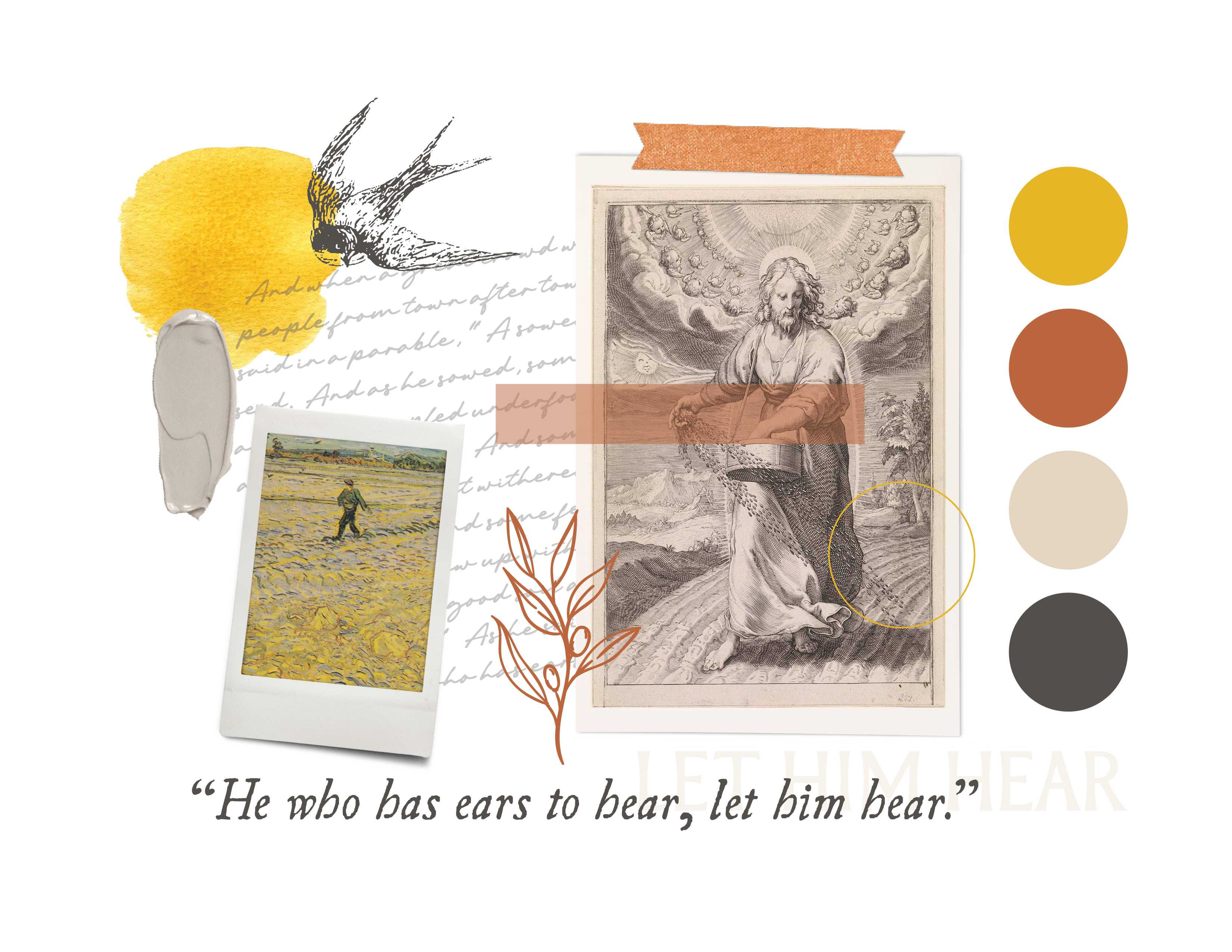 Example of Jesus the Sower - Mood Board