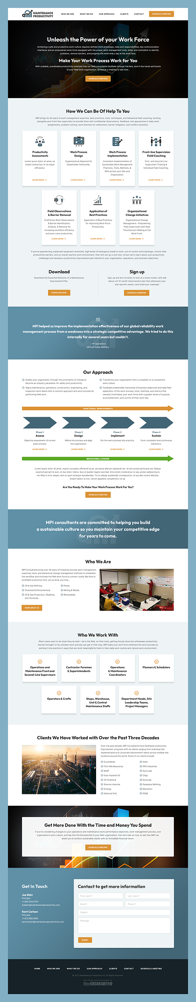 Maintenance Productivity // Web Design consultant development maintenance productivity training web design work process
