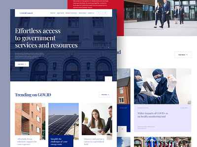 CentralCouncil - Government Landing Page attorney building business department government homepage landing page public relations trading ui design uiux visual design web design website website design
