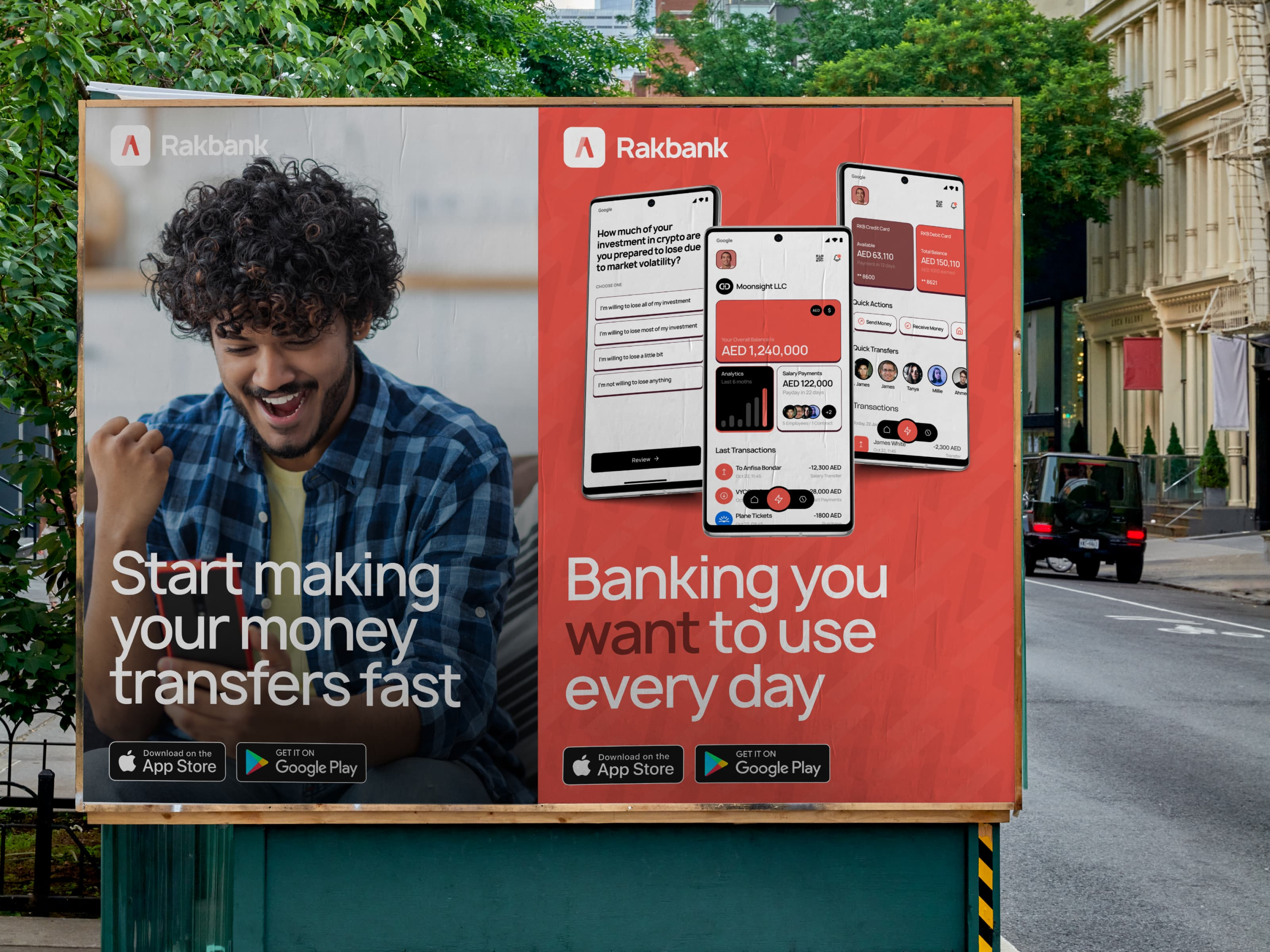 Rakbank — Branding. Poster & Socials Design by Ivan Ermakov on Dribbble