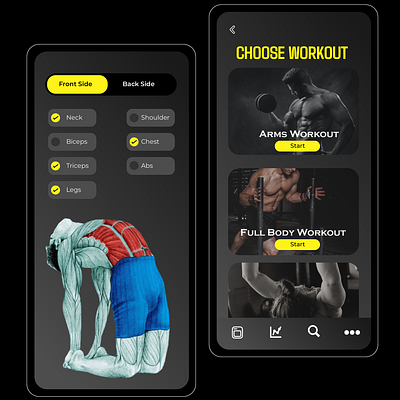 Home/Gym Workout App adobe android app branding concept design graphic design illustration interface ios layout mobile mobile app mobile ui type typography ui user experience user interface ux