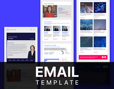 Email Template For SPECTRUM email newsletter