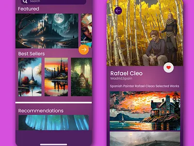 Digital Art Store For Designers App UI android app app design branding dailyui design designer graphic design illustration interface ios mobile app mobile design modern typography ui uiux ux uxui vector