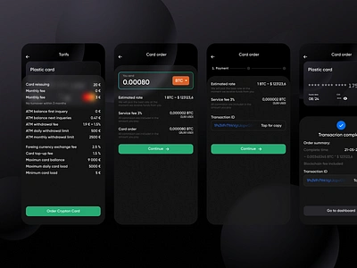 Crypton Card Order cardordering creativity crypto app customcards finance app innovation investment mobileapp ui uiux userexperience