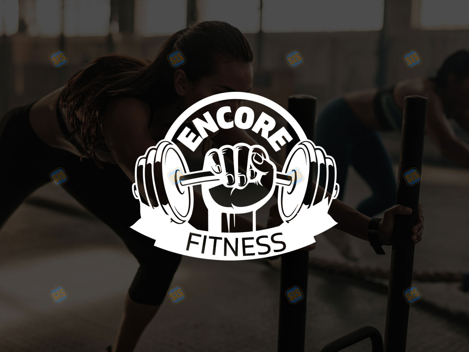 Logo design for Fitness Center "Encore Fitness" brand branding business creative design firm fitness graphic design gym illustration lettermark lifestyle logo logo inspiration logo type minimal personal trainer symbol vector workout