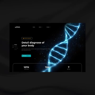 DNA Check UI Web animation branding ui