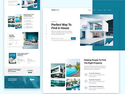 Real Estate Website user interface design homes homesweethome househunting interiordesign makememove openhouse pool realestate realestateagent realtor realtorlife ui uiux user interface ux