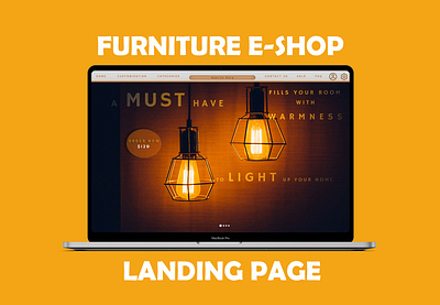 Furniture E-shop landing page adobe xd design figma landing page ui web design