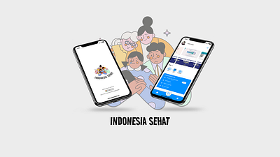 Indonesia Sehat App app design graphic design illustration typography ui ux