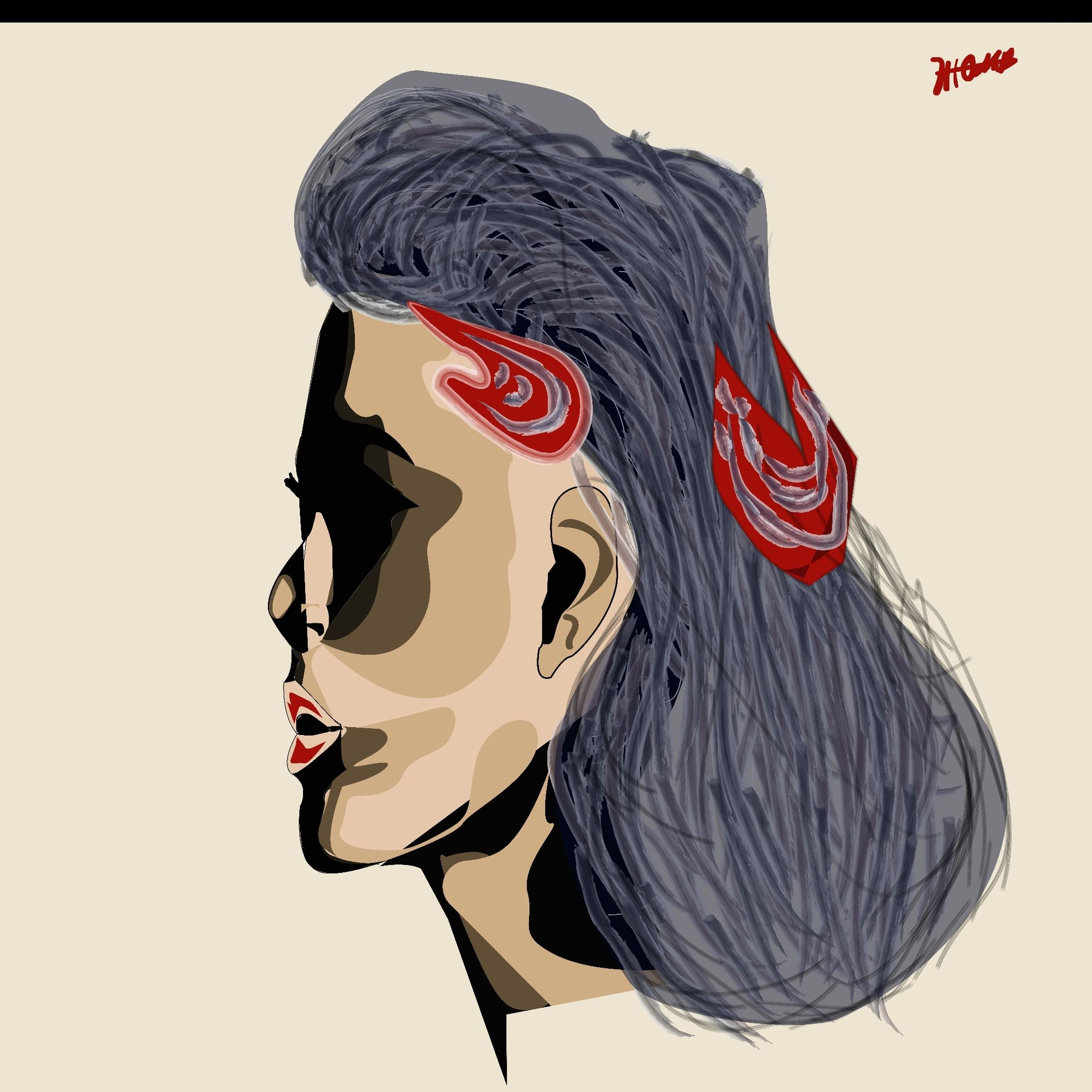 Woman graphic art graphic design illustration