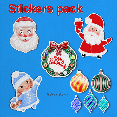 Stickers pack branding design drawing graphic design illustration pack sctikers