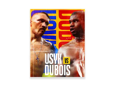 Oleksandr Usyk vs Daniel Dubois Promotional Poster Concept adobe boxing boxing poster custom customs design graphic design graphics photoshop poster poster design sport sports sports design vintage vintage poster