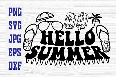 Hello summer christmas mug design