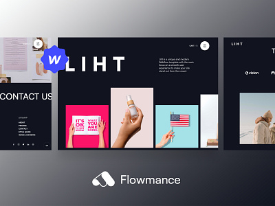 Liht Agency Webflow Template agency agency template design illustration logo template ui webflow webflow template webflowtemplate websitedesign