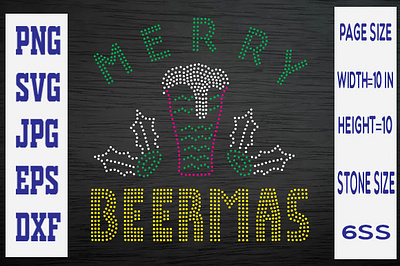 Merry beermas 2 christmas mug design