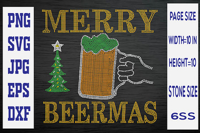 Merry beermas 3 christmas mug design