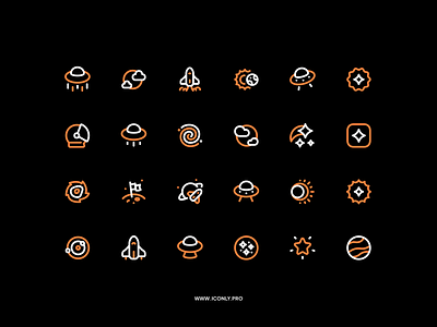 Do UFOs really exist? 👽 alien design figma icon icondesign iconly pro iconography iconpack icons iconset illustration moon space stars ufo ui