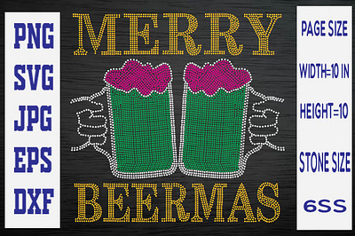 Merry beermas 6 christmas mug design