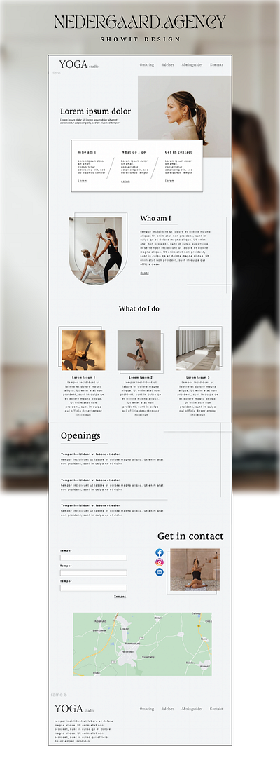 Website redesign for Yoga instructor brand design branding design figma redesign showit web design yoga