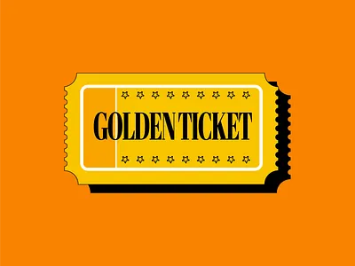 GOLDEN TICKET graphic design illustration motion graphics
