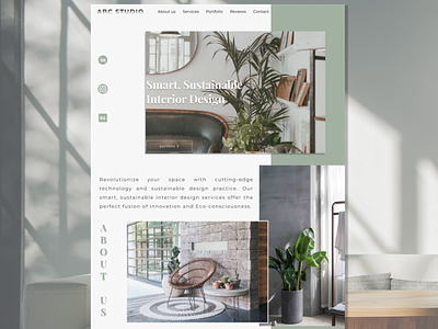 Design Studio Concept Website concept interior design ui website