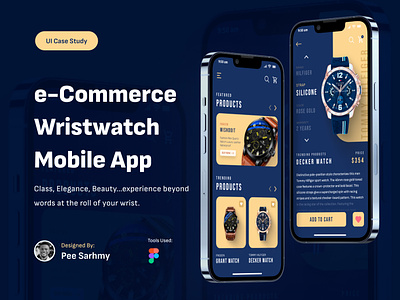 WristWatch e-Commerce App e commerce product design ui