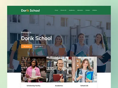 Education Website Header Exploration V:2 dribbble best shot education education website header popular shot responsive school student study teaching template web design webdesign website concept website design
