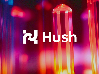 Hush logo design agreement blockchain branding contract crypto deal digital flow future h icon letter logo mark monogram pixel smart timeless web3