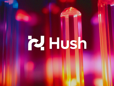 Hush logo design agreement blockchain branding contract crypto deal digital flow future h icon letter logo mark monogram pixel smart timeless web3
