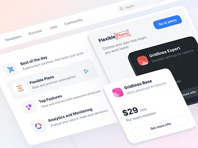Navigation bar with dropdown menu dropdown isometric megamenu menu minimal nav navigation ui ux web navigation