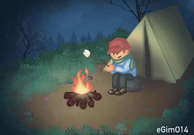 Campfire design graphic design illustration logo