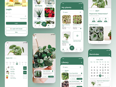 PlantPal - UI design app app design design ui ux