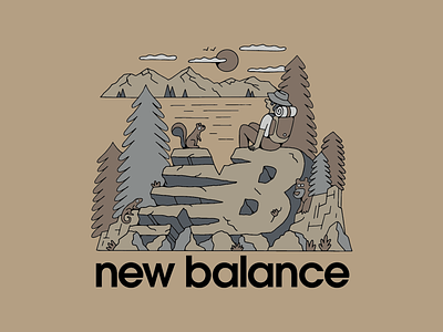 New Balance Scenic Tee art artist clothing design drawing graphic design illustration illustrator new balance outdoor illustration