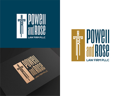 Logo for mid-size law firm branding law firm logo