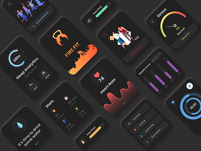 Apple Watch UI Design app branding design graphic design illustration logo typography ui ux vector