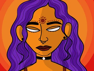 Witch art design illustration illustrator ipad procreate