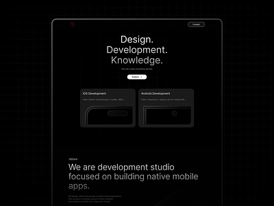 Do Things Natively agency animations black dark design landing minimal product design simple studio ui uidesign uiux user interface ux web website