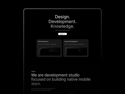 Do Things Natively agency animations black dark design landing minimal product design simple studio ui uidesign uiux user interface ux web website