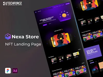 Nexa Store - NFT Marketplace graphic design ui web webdesign