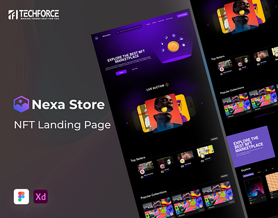 Nexa Store - NFT Marketplace graphic design ui web webdesign