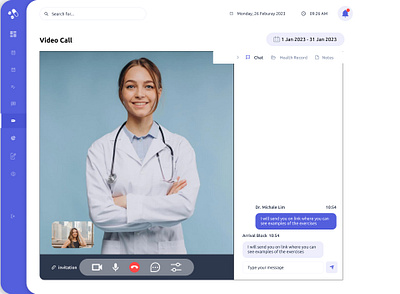 Telehealth Application Video Call Function application medical telehealth user ux