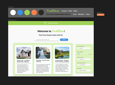 FindAHome - Find your Dream House. design finder search site ui web