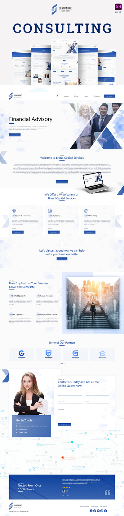 Business Consulting & Financial Services Website account branding consulting development finance financial graphic design uiux uxdesign website websitedesign