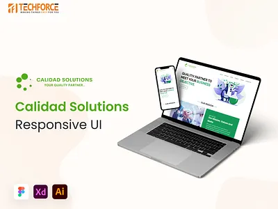 Calidad Solutions - Responsive UI art branding design graphic design ui ux webdesign