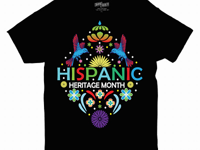 HISPANIC HERITAGE MONTH T-SHIRT DESIGN awesome t shirt design custom design custom t shirt custom t shirt design design on black t shirt eye catching tshirt design hispanic heritage design hispanic heritage t shirt design t shirt t shirt design