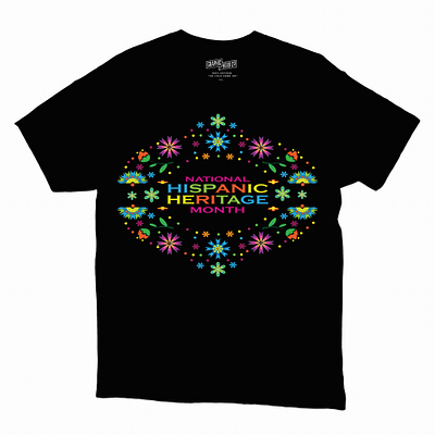 NATIONAL HISPANIC HERITAGE MONTH T-SHIRT DESIGN awesome t shirt design custom t shirt custom t shirt design design design on black t shirt eye catching tshirt design hispanic heritage design hispanic heritage t shirt design t shirt t shirt design typography design typography t shirt design