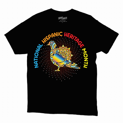 NATIONAL HISPANIC HERITAGE MONTH T-SHIRT DESIGN awesome t shirt design custom t shirt custom t shirt design design on black t shirt eye catching tshirt design hispanic heritage month design hispanic heritage month t shirt t shirt t shirt design typography t shirt design